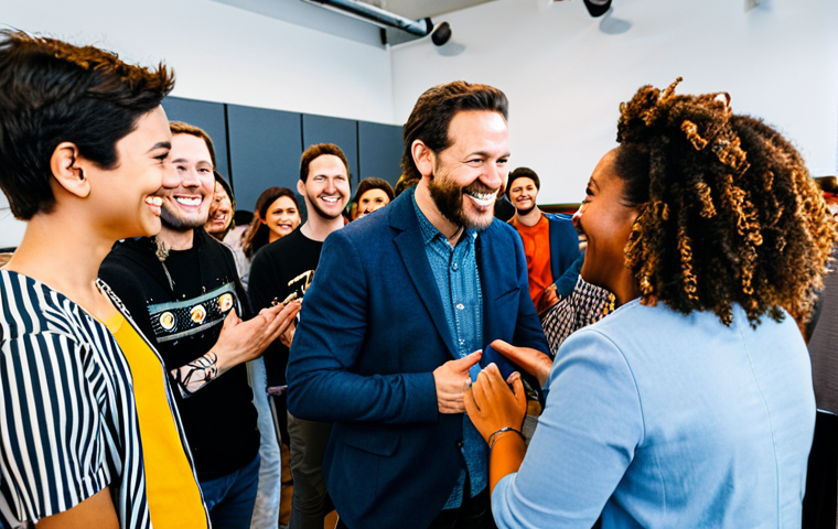 소셜 토큰 경제 - Creator Connecting with Fans**

A fully clothed and professional creator (artist, musician, or write...