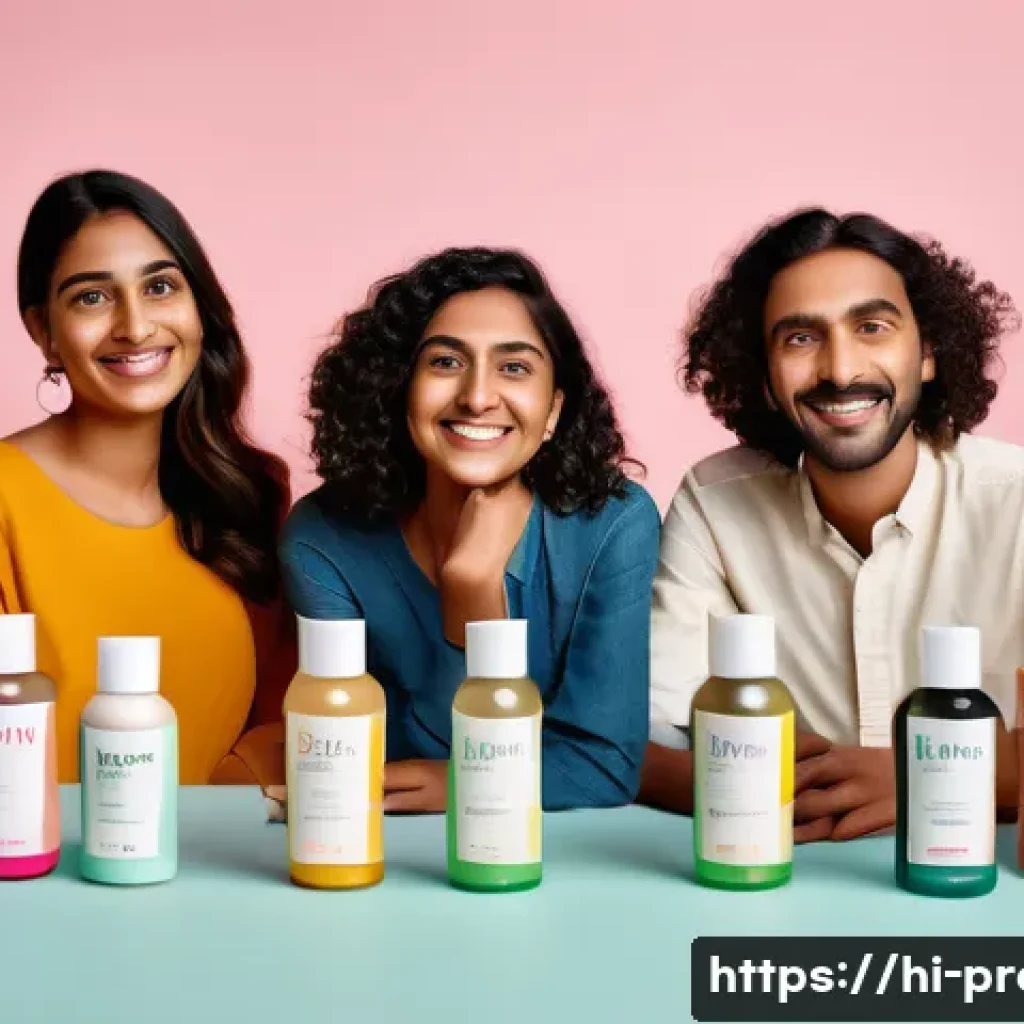 구독 박스 비즈니스 - A vibrant and modern subscription box service scene focused on personalized skincare products tailor...